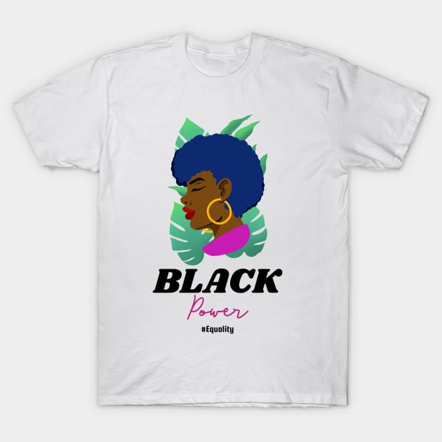 Black woman T-Shirt by OniSide